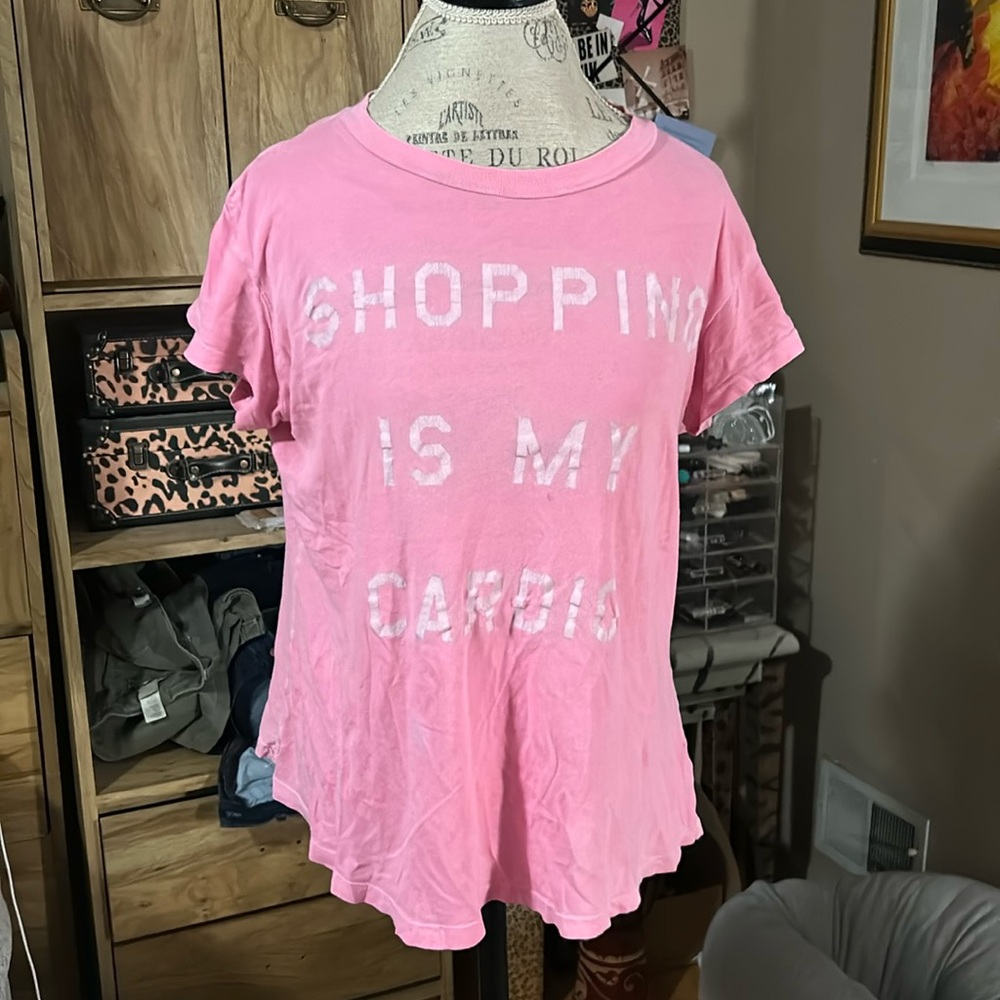 Wild Fox Shopping is my Cardio Hot Pink Tee - Medium